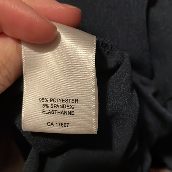 Banana Republic S Navy Blue Stretchy Longer Shirt - Picture 8 of 8